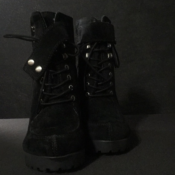 Rosegold Nancy Lace Up Heeled Boots - Picture 2 of 8